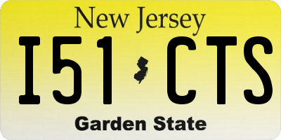 NJ license plate I51CTS