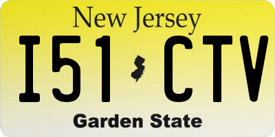 NJ license plate I51CTV