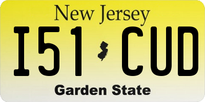 NJ license plate I51CUD
