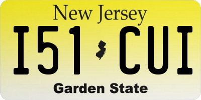 NJ license plate I51CUI