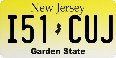 NJ license plate I51CUJ
