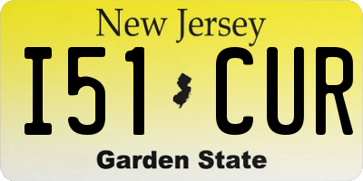 NJ license plate I51CUR