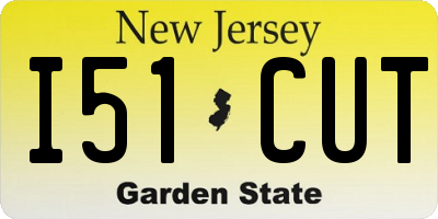 NJ license plate I51CUT