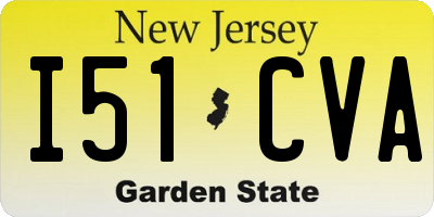 NJ license plate I51CVA