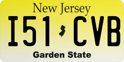 NJ license plate I51CVB