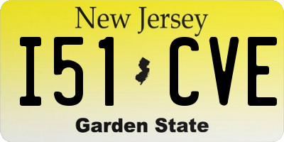NJ license plate I51CVE