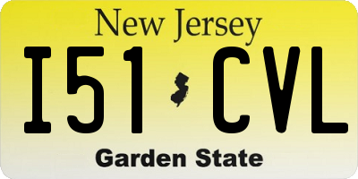 NJ license plate I51CVL