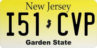 NJ license plate I51CVP
