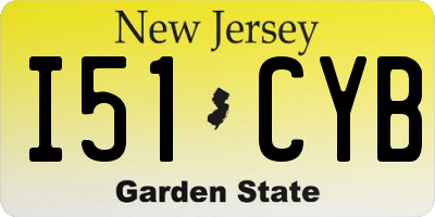 NJ license plate I51CYB