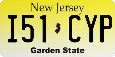 NJ license plate I51CYP