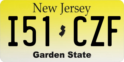 NJ license plate I51CZF