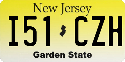 NJ license plate I51CZH