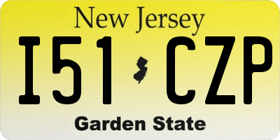NJ license plate I51CZP