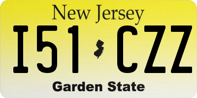 NJ license plate I51CZZ