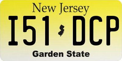 NJ license plate I51DCP