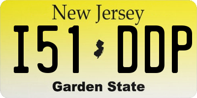 NJ license plate I51DDP