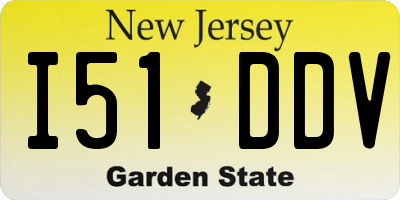 NJ license plate I51DDV