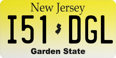 NJ license plate I51DGL