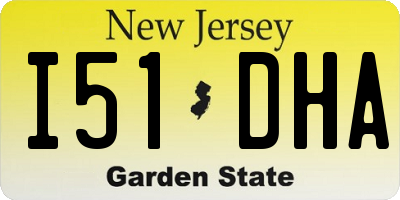 NJ license plate I51DHA