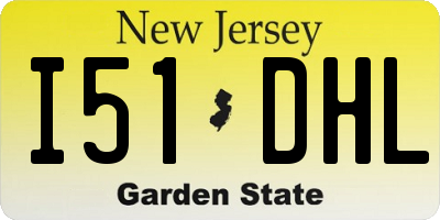NJ license plate I51DHL