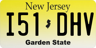 NJ license plate I51DHV