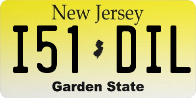 NJ license plate I51DIL