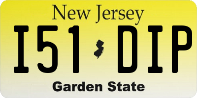 NJ license plate I51DIP