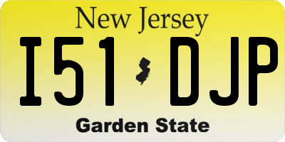 NJ license plate I51DJP