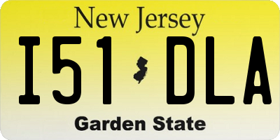 NJ license plate I51DLA