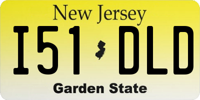 NJ license plate I51DLD
