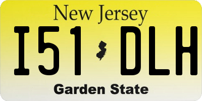 NJ license plate I51DLH