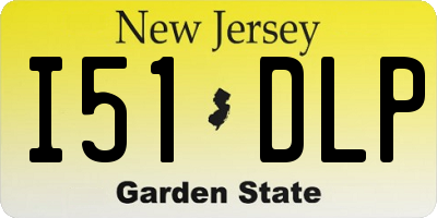 NJ license plate I51DLP