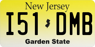 NJ license plate I51DMB