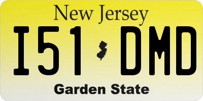 NJ license plate I51DMD