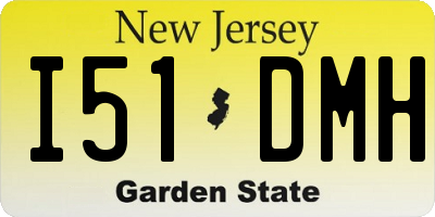 NJ license plate I51DMH