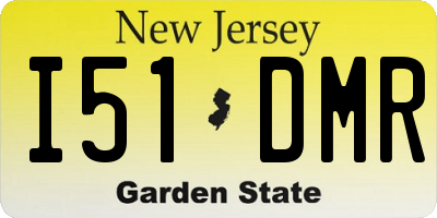 NJ license plate I51DMR
