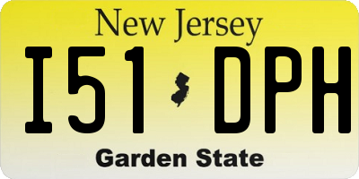 NJ license plate I51DPH