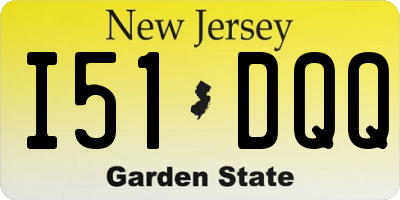 NJ license plate I51DQQ