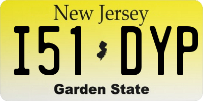NJ license plate I51DYP