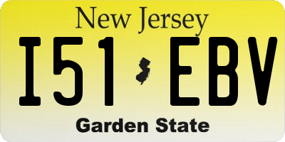 NJ license plate I51EBV