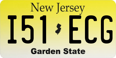 NJ license plate I51ECG