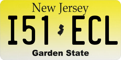 NJ license plate I51ECL