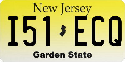 NJ license plate I51ECQ