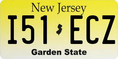 NJ license plate I51ECZ