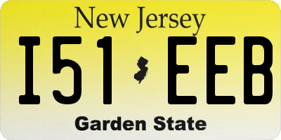 NJ license plate I51EEB