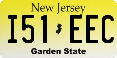 NJ license plate I51EEC