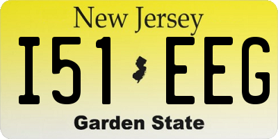 NJ license plate I51EEG