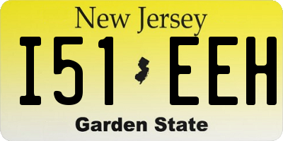 NJ license plate I51EEH