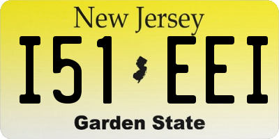 NJ license plate I51EEI