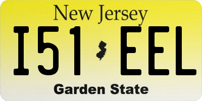 NJ license plate I51EEL
